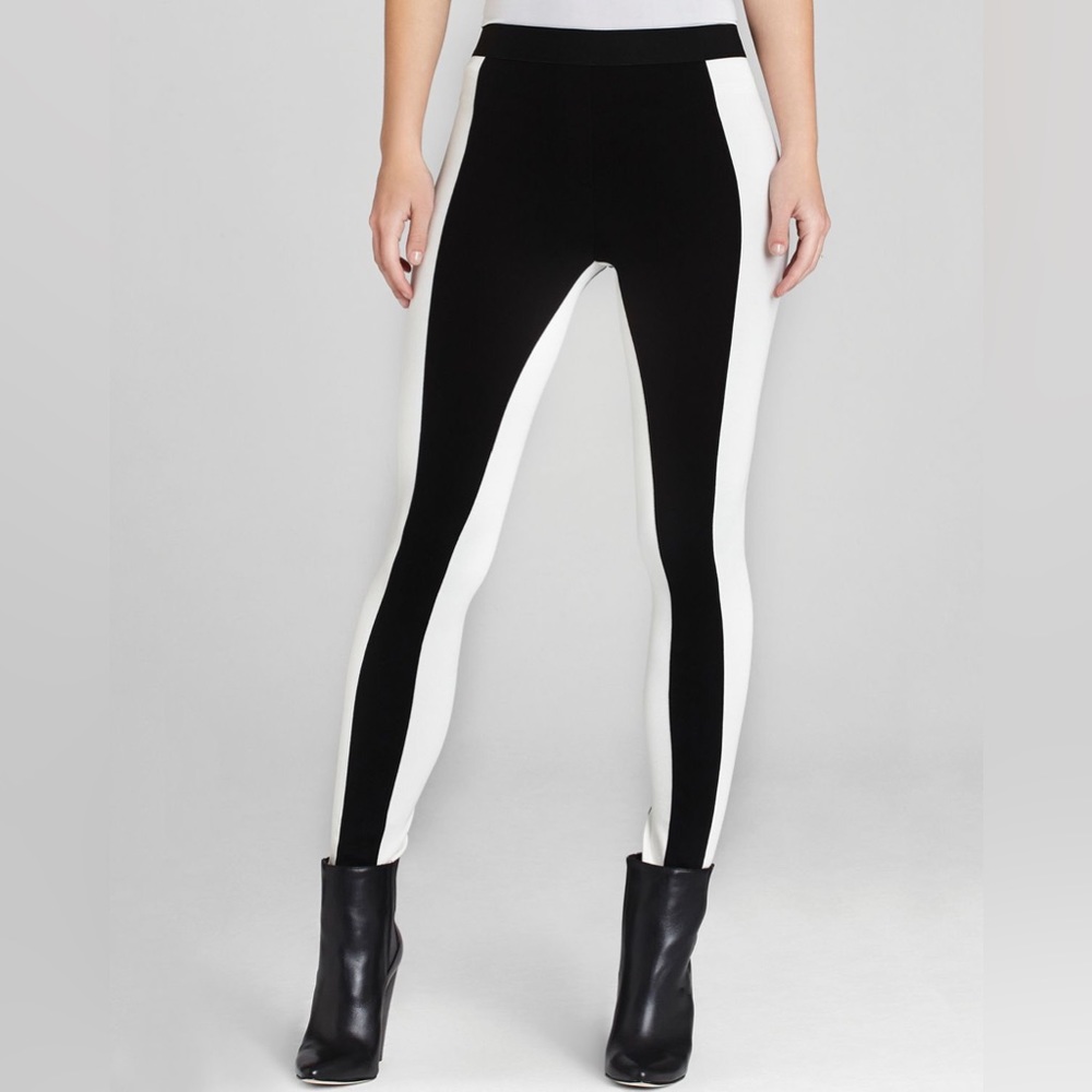 BCBGMAXAZRIA Sasha Colorblock Legging Black & White
